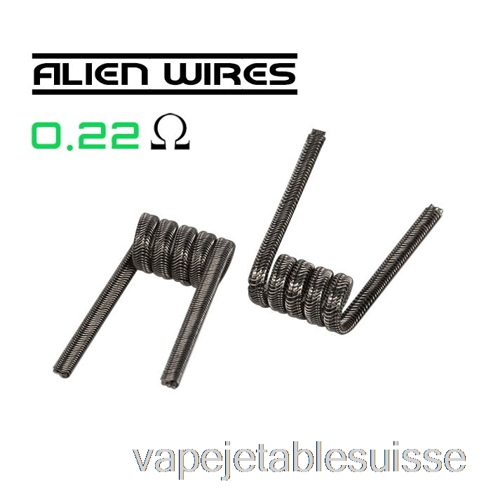 Vape Suisse Wotofo Comp Wire - Bobines Pré-construites 0,22ohm Alien - Pack De 10